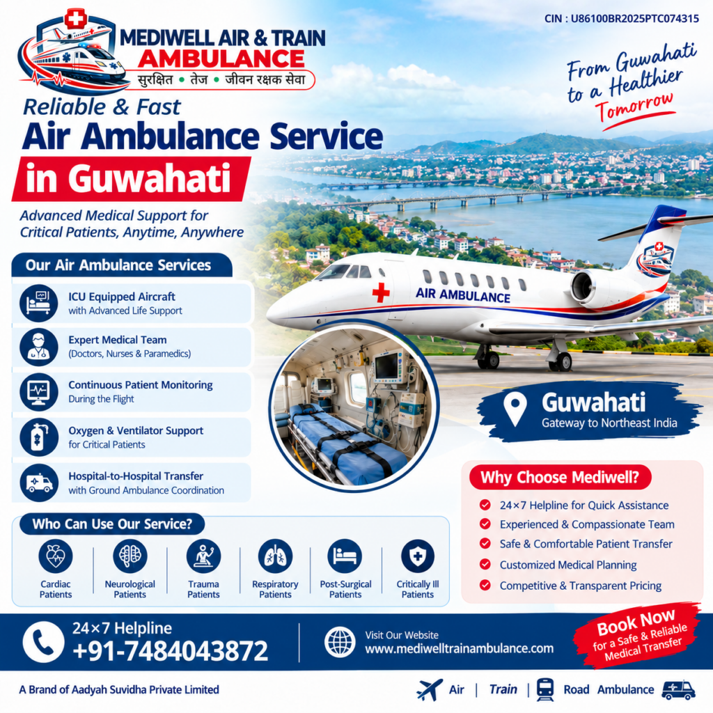Air Ambulance Service in Guwahati