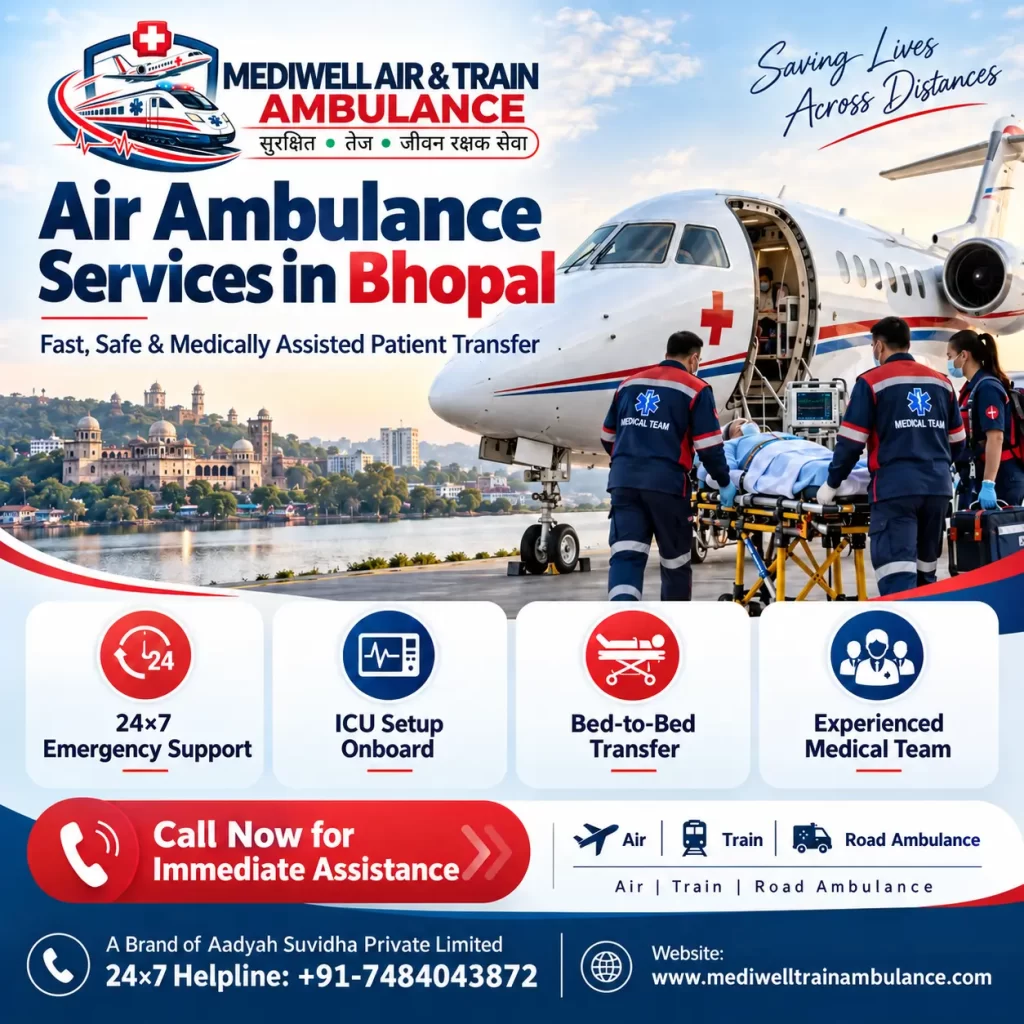 Air Ambulance Services in Bhopal