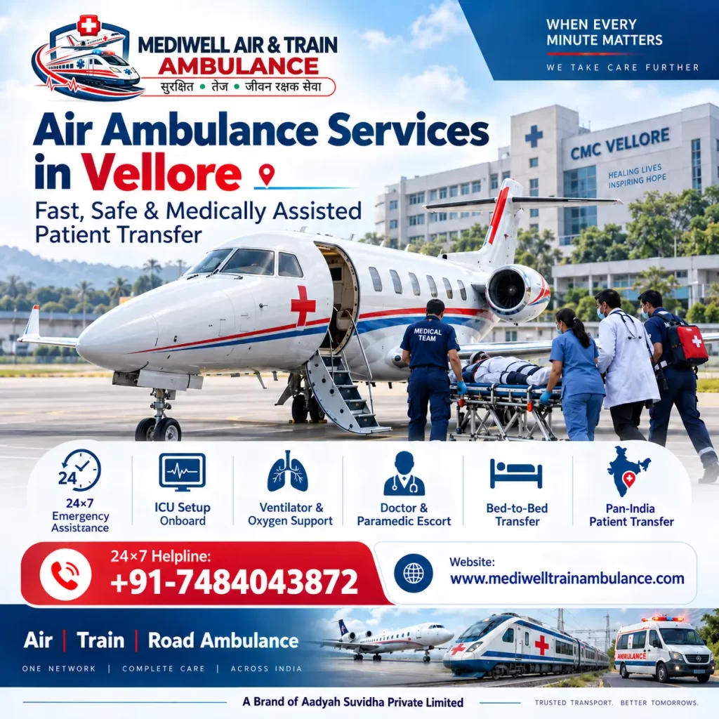 Air Ambulance Services in Vellore