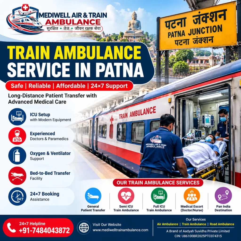 Train Ambulance Service in Patna