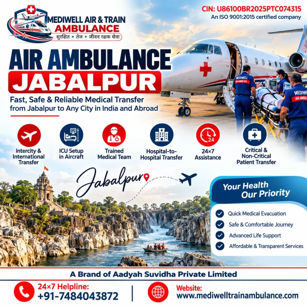 Air Ambulance Services in Jabalpur